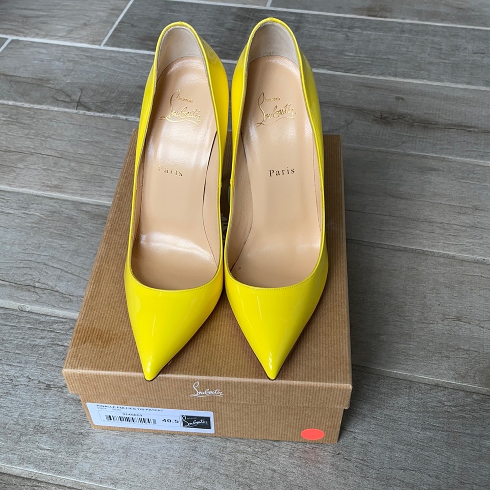 Christian Louboutin Patent Pigalle Follies 120mm